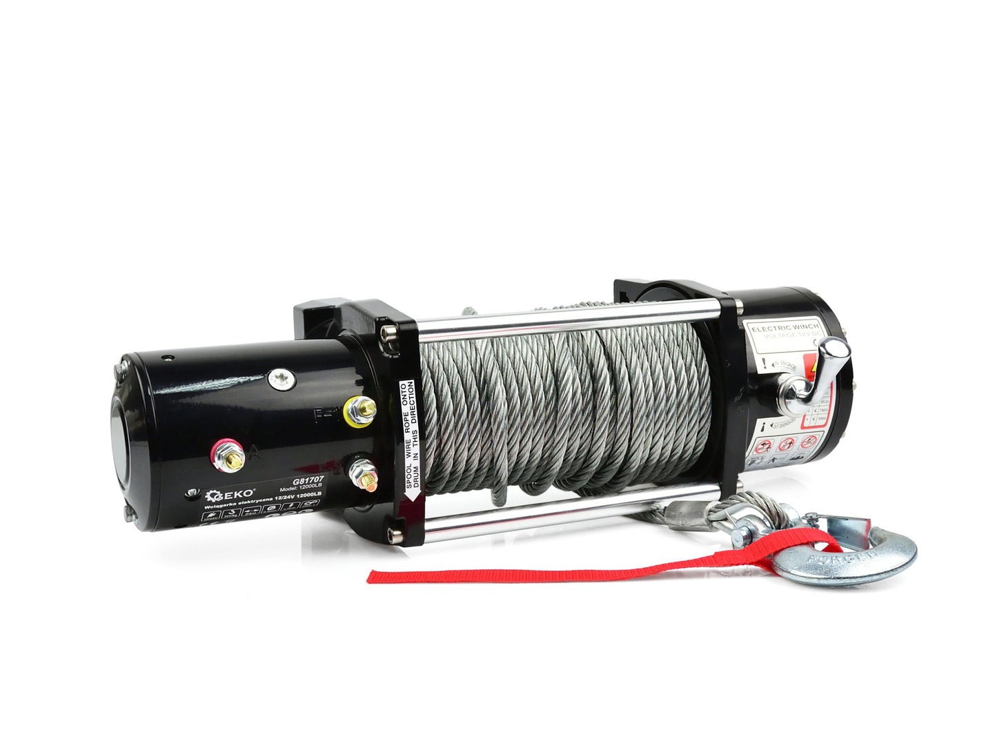 Troliu electric, 12V, 5443 Kg, Geko G81707