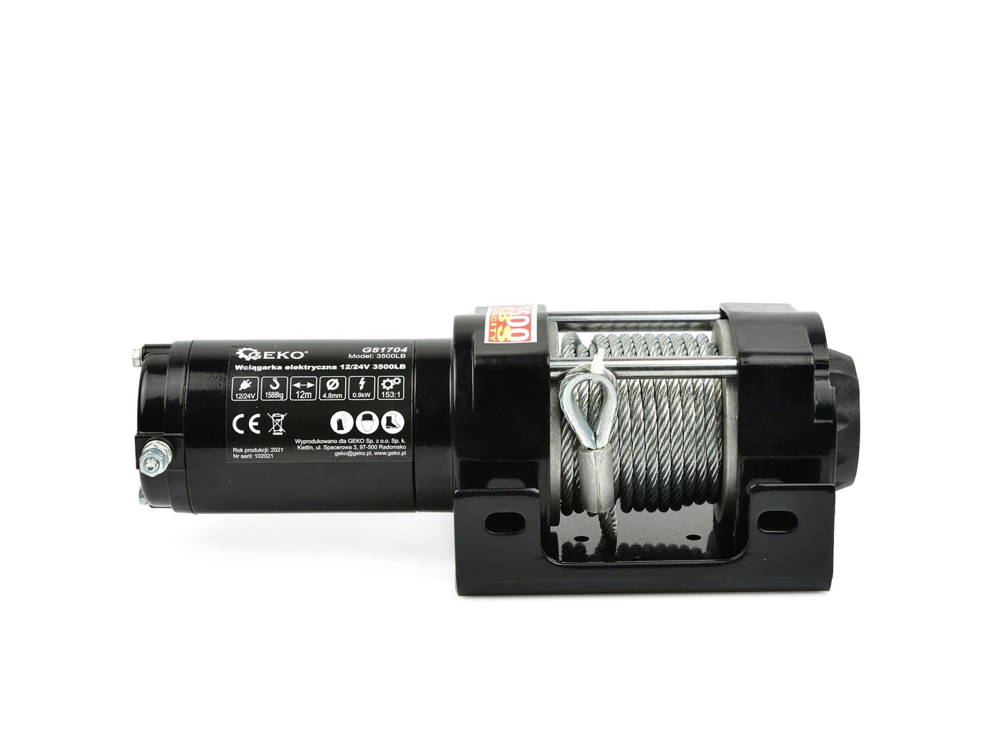 Troliu electric, 12V, 1588 Kg, Geko G81704