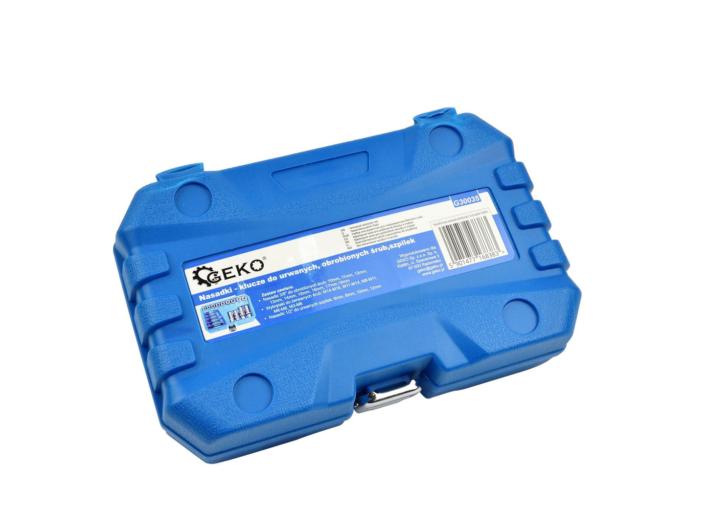 Set extractoare suruburi rupte, 17 elemente, Geko G30035