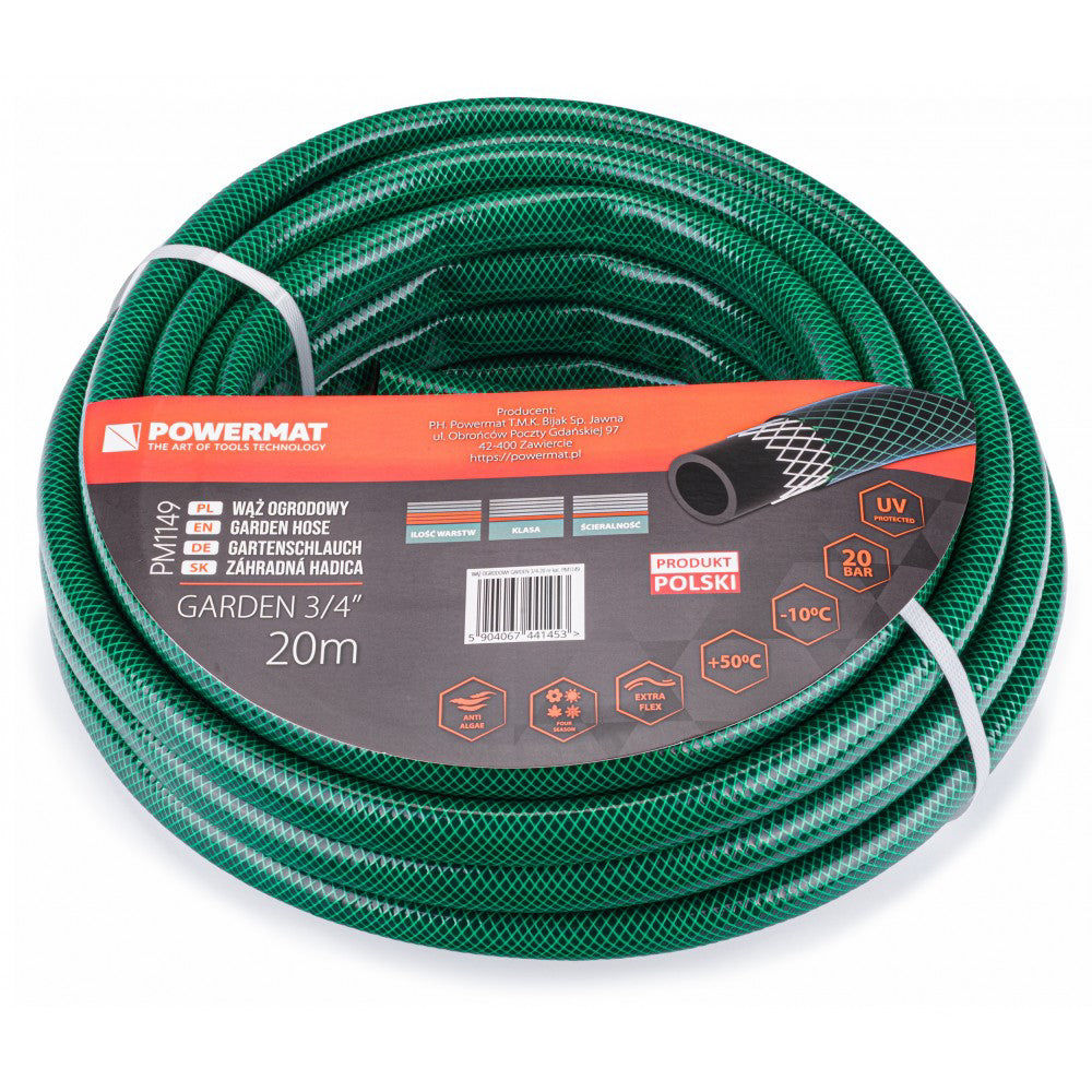 Furtun de gradina Garden, 3/4", 20 m, Powermat PM1149