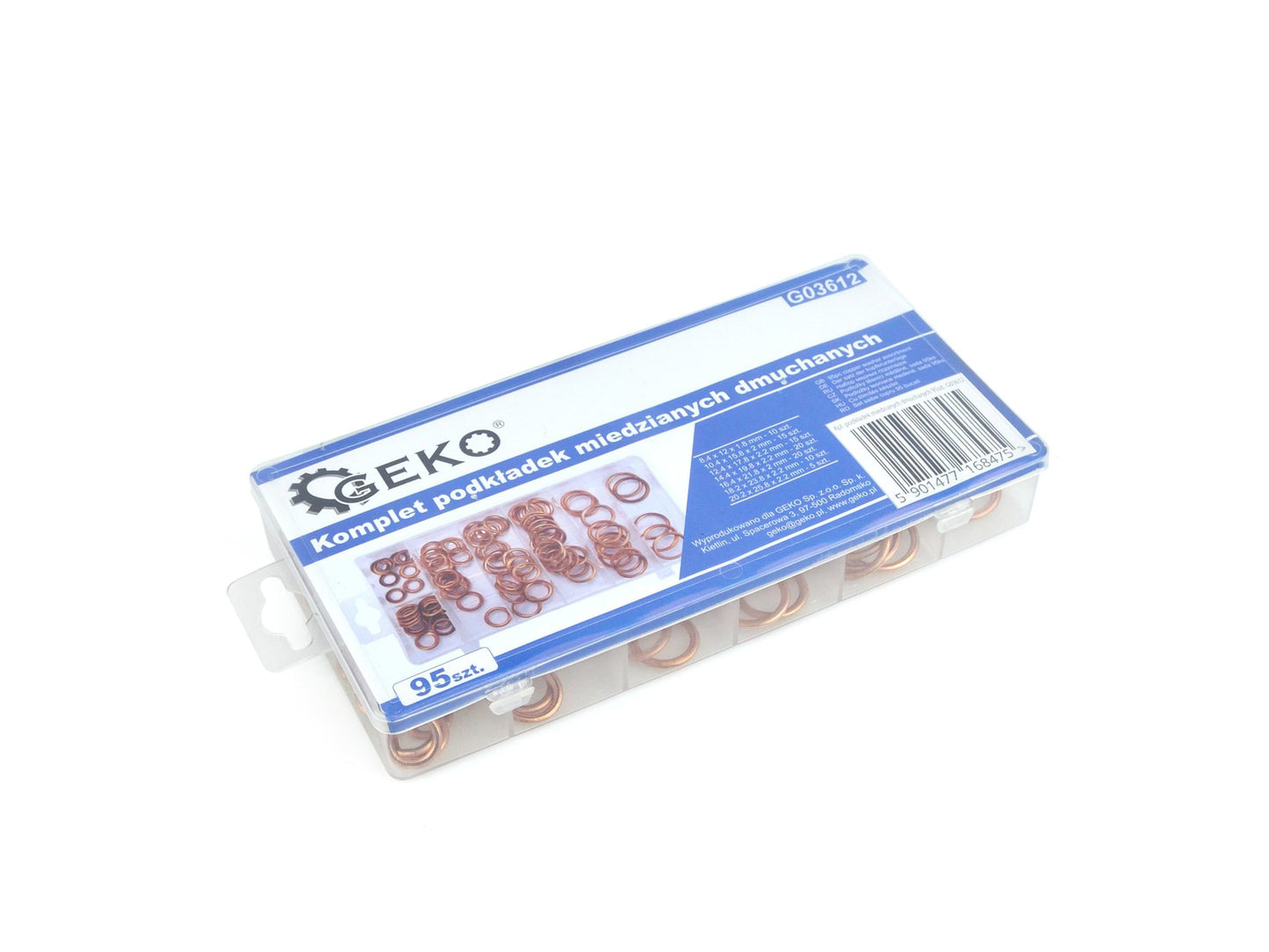 Set saibe de cupru, 95 elemente, Geko G03612