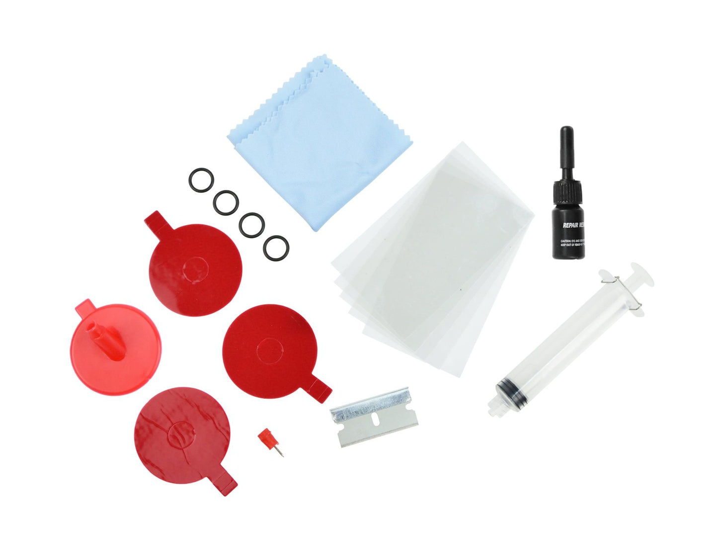 Kit pentru reparare parbriz, 14 elemente, Geko G02461