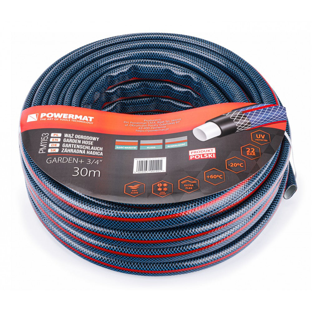 Furtun de gradina 3/4", 30 m, Powermat PM1153