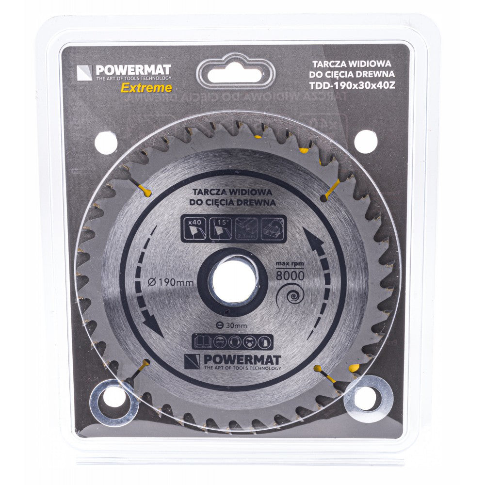 Disc circular pentru lemn TDD-160x20mm, 48 dinti, Powermat PM0886