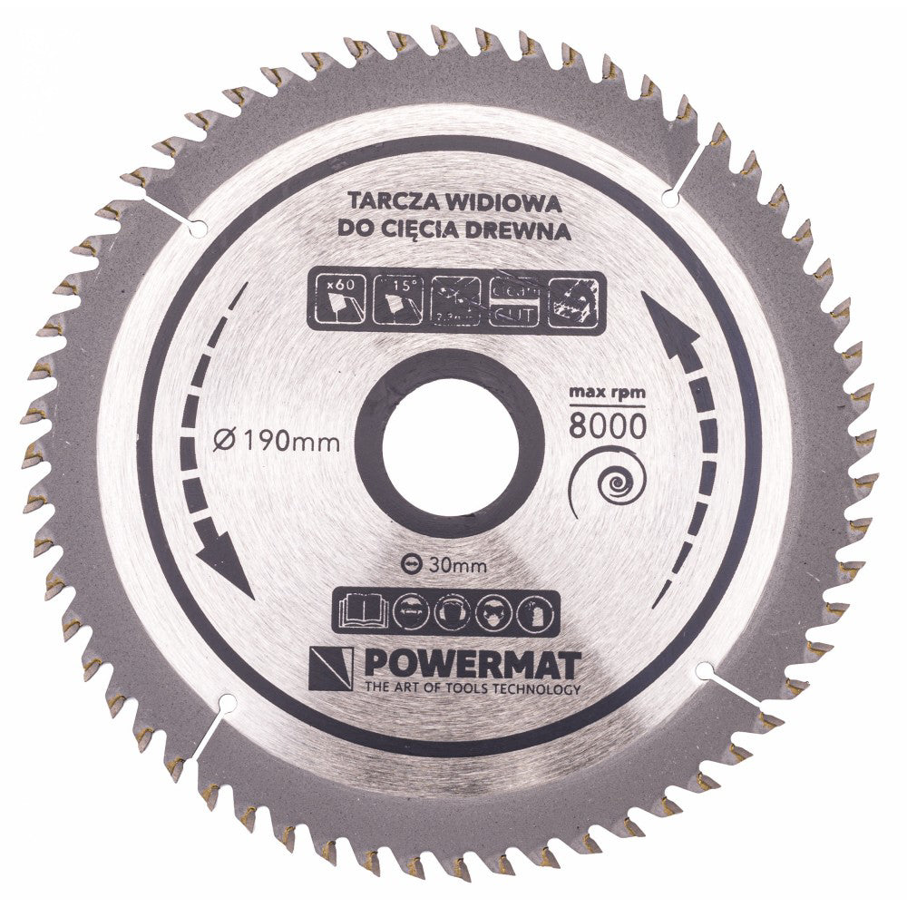 Disc Widia pentru lemn TDD-160x20 mm, 40 dinti, Powermat  PM0887