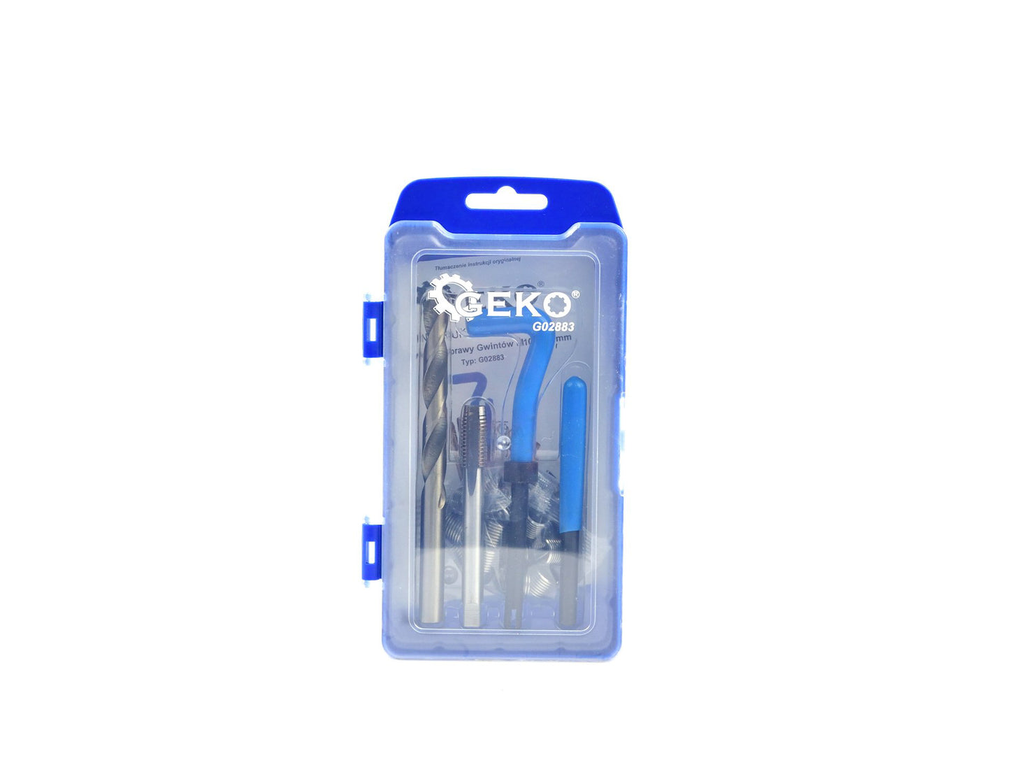 Kit reparare filete bujii M10x1,5mm, 6 elemente, Geko G02883