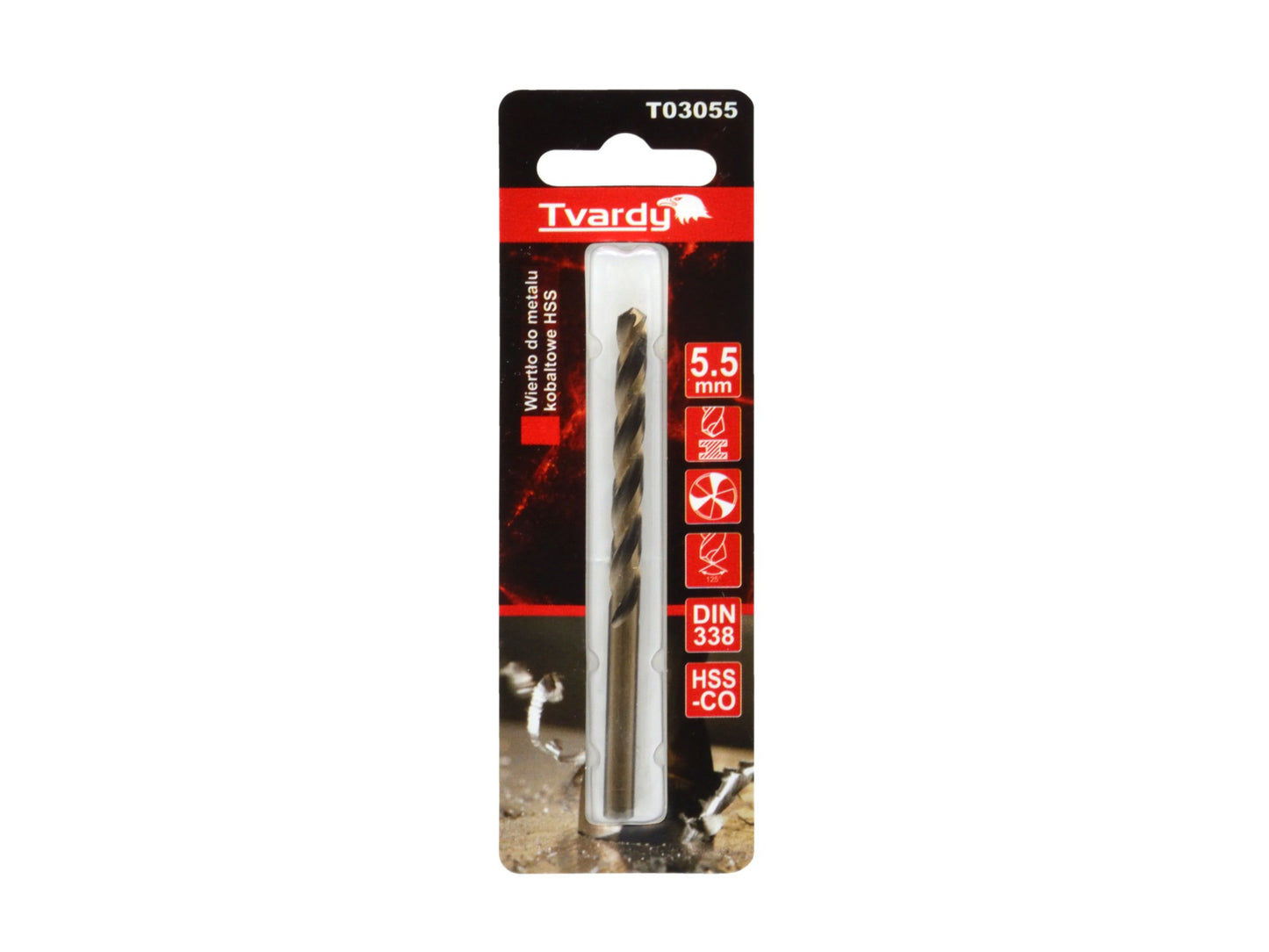 Burghiu pentru metal, 5.5 mm, Tvardy T03055