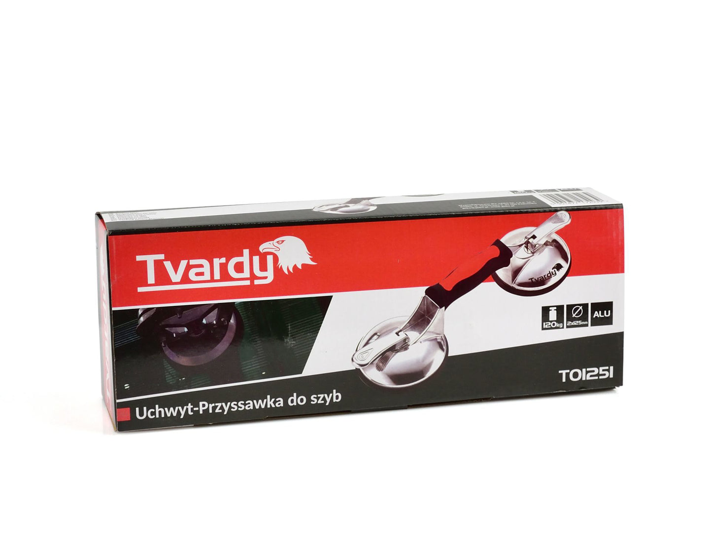 Ventuza dubla pentru geamuri, 2 x 125 mm, 120 kg, Tvardy T01251