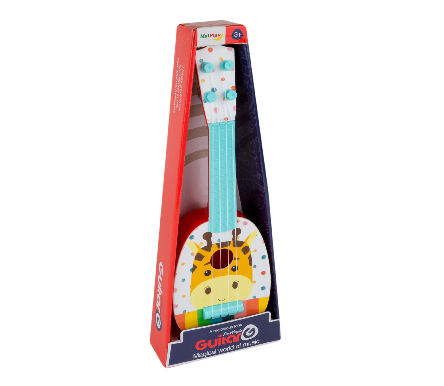 Ukulele model girafa, 36 cm, MalPlay 109661