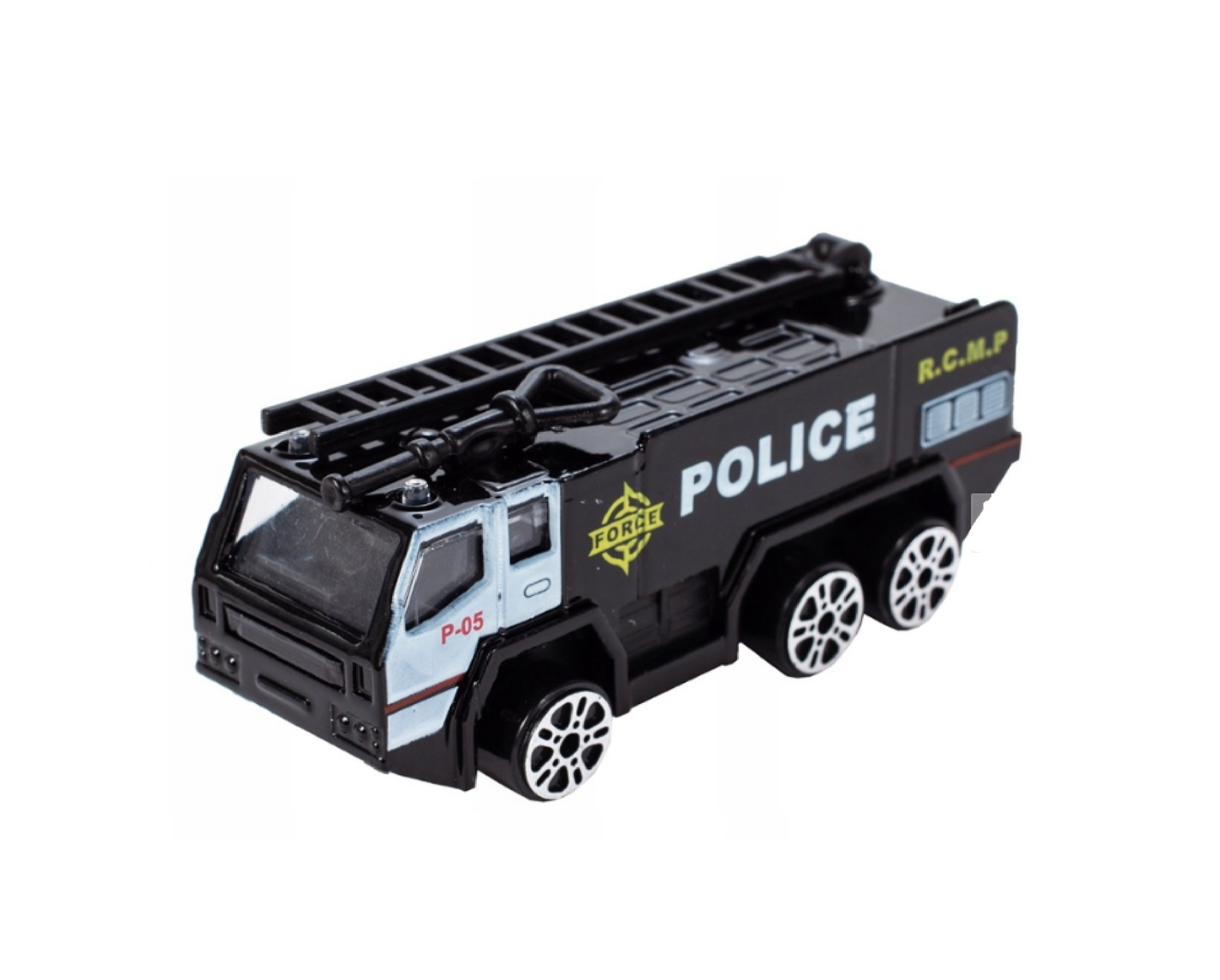 Set interactiv avion cu indicatoare rutiere si vehicule de politie, 11 piese, MalPlay 108155