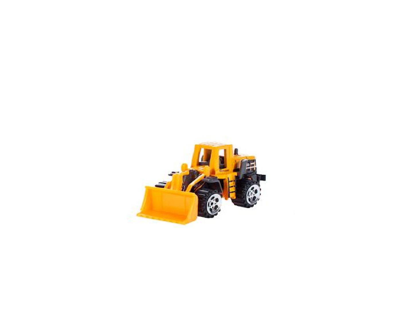 Set camion de tractare cu vehicule de constructii, 7 elemente, galben, 35 x 9.5 x 18.5 cm, MalPlay 107306