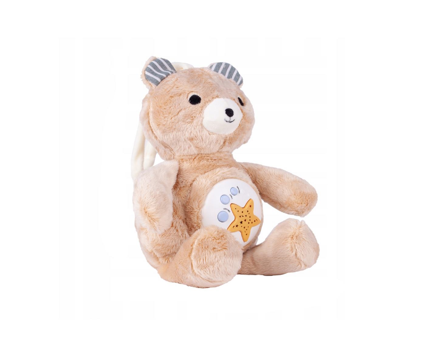 Ursulet cu proiector de stelute si cutie muzicala, 35 cm, MalPlay 109238