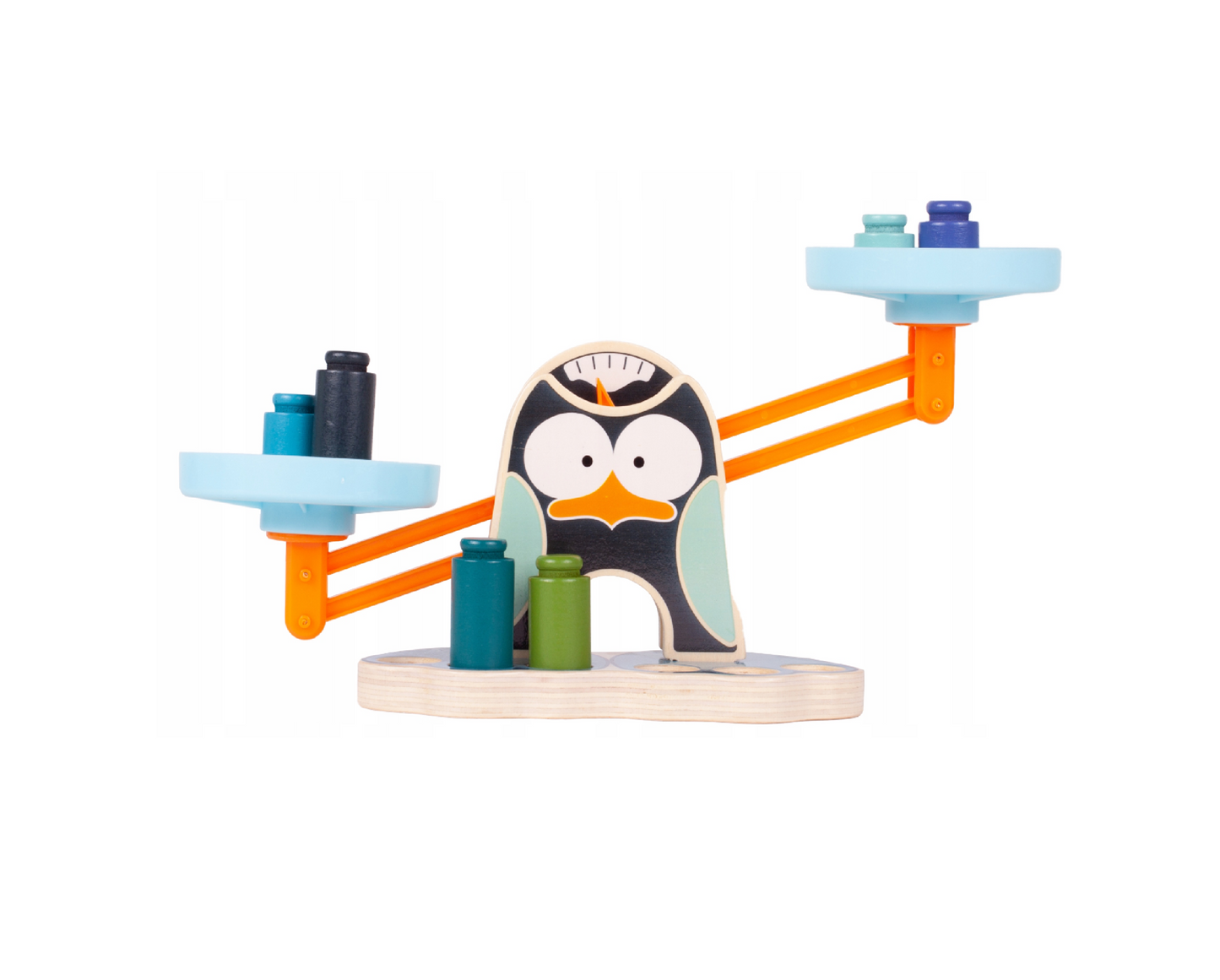 Joc de echilibru cu model pinguin, 7 elemente, MalPlay 109256