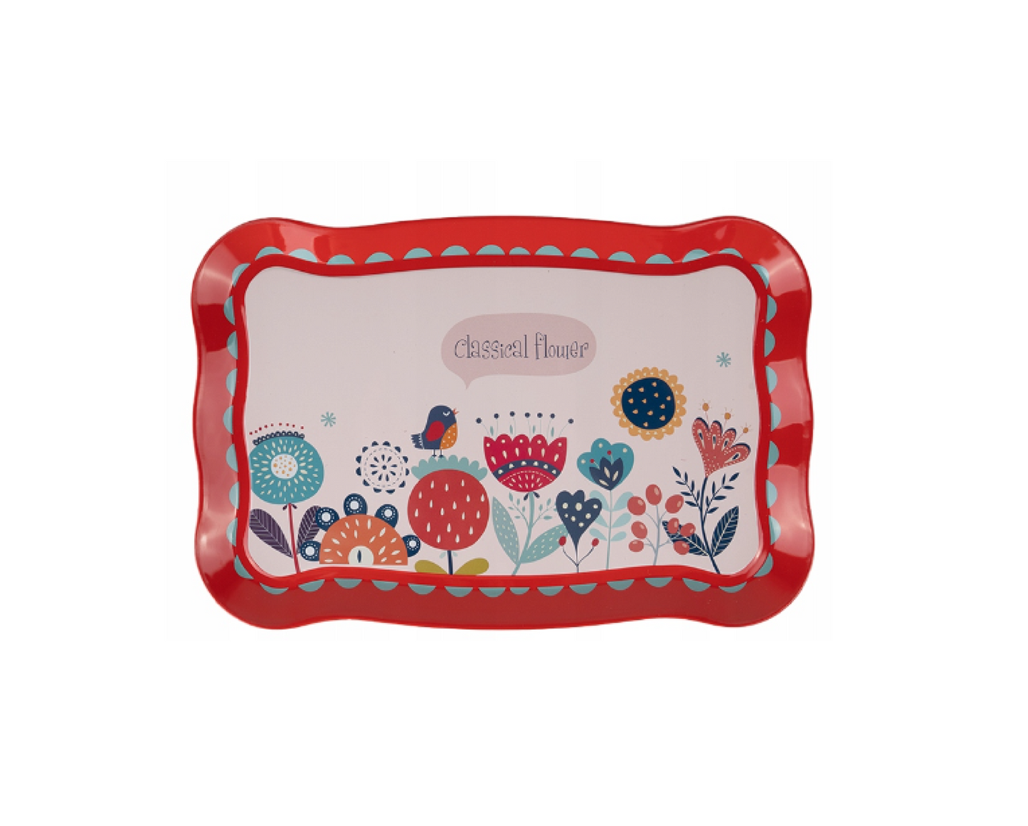 Set ceai cu model floral, 12 piese, MalPlay 109414