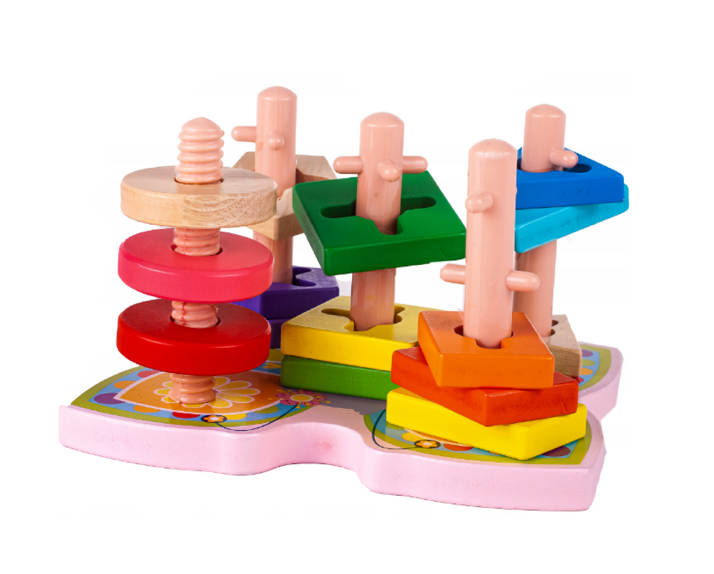 Set puzzle educational din lemn, MalPlay 108907