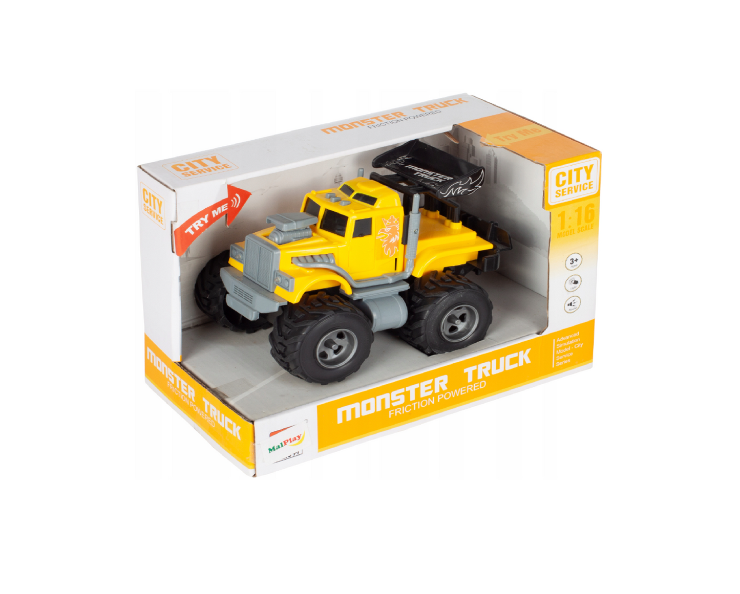 Vehicul de teren cu sunete si lumini, 16,5 x 12 x 13 cm, MalPlay 108667