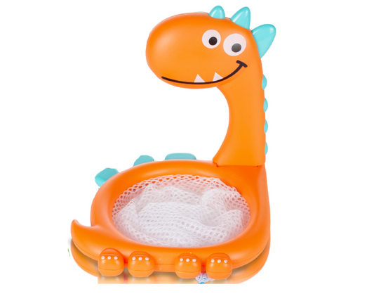 Set jucarie de baie dinozaur, dragon, crocodil, calut de mare, pestisor si bile, MalPlay 108624