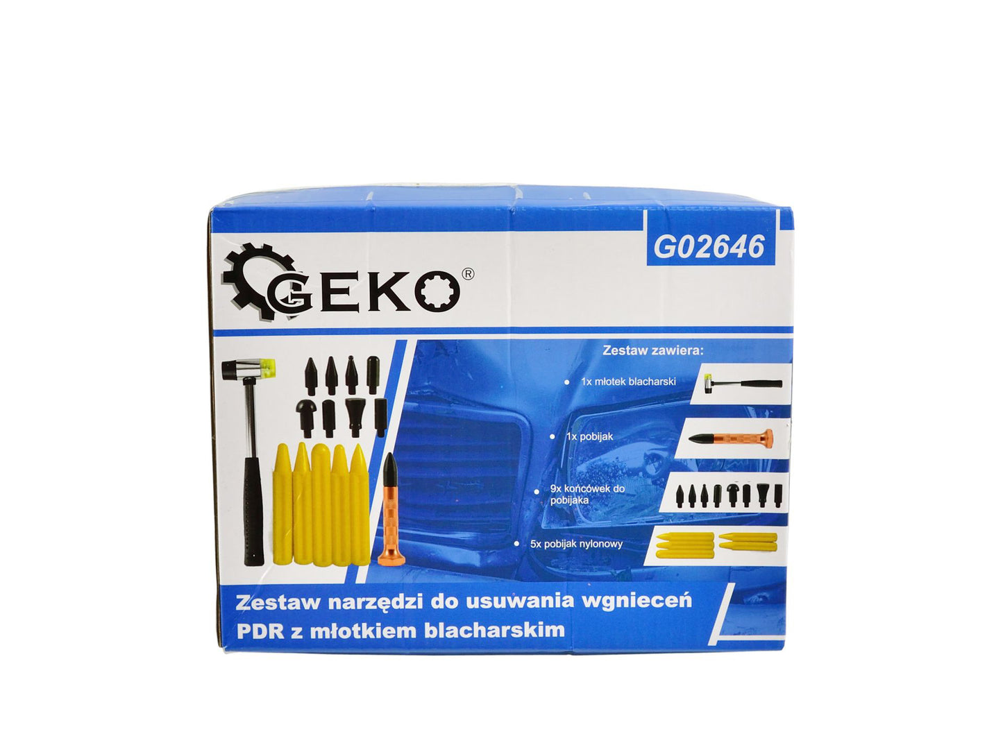 Kit reparare caroserie PDR, 15 elemente, Geko G02646