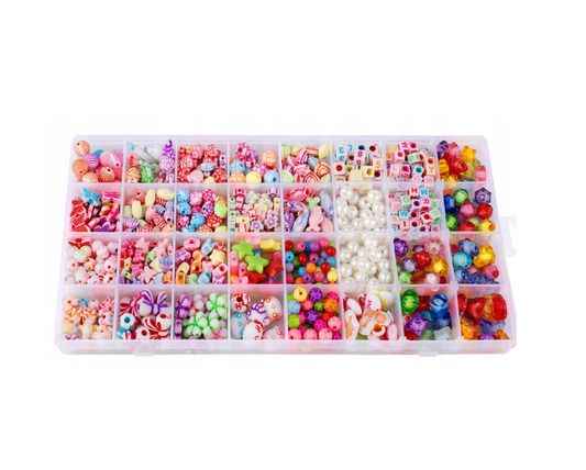 Set margele pentru confectionare bratari, MalPlay 109889