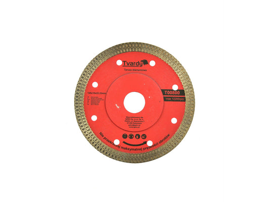 Disc diamantat pentru taierea gresiei, 125 x 10 x 22.23 mm, Tvardy T00800