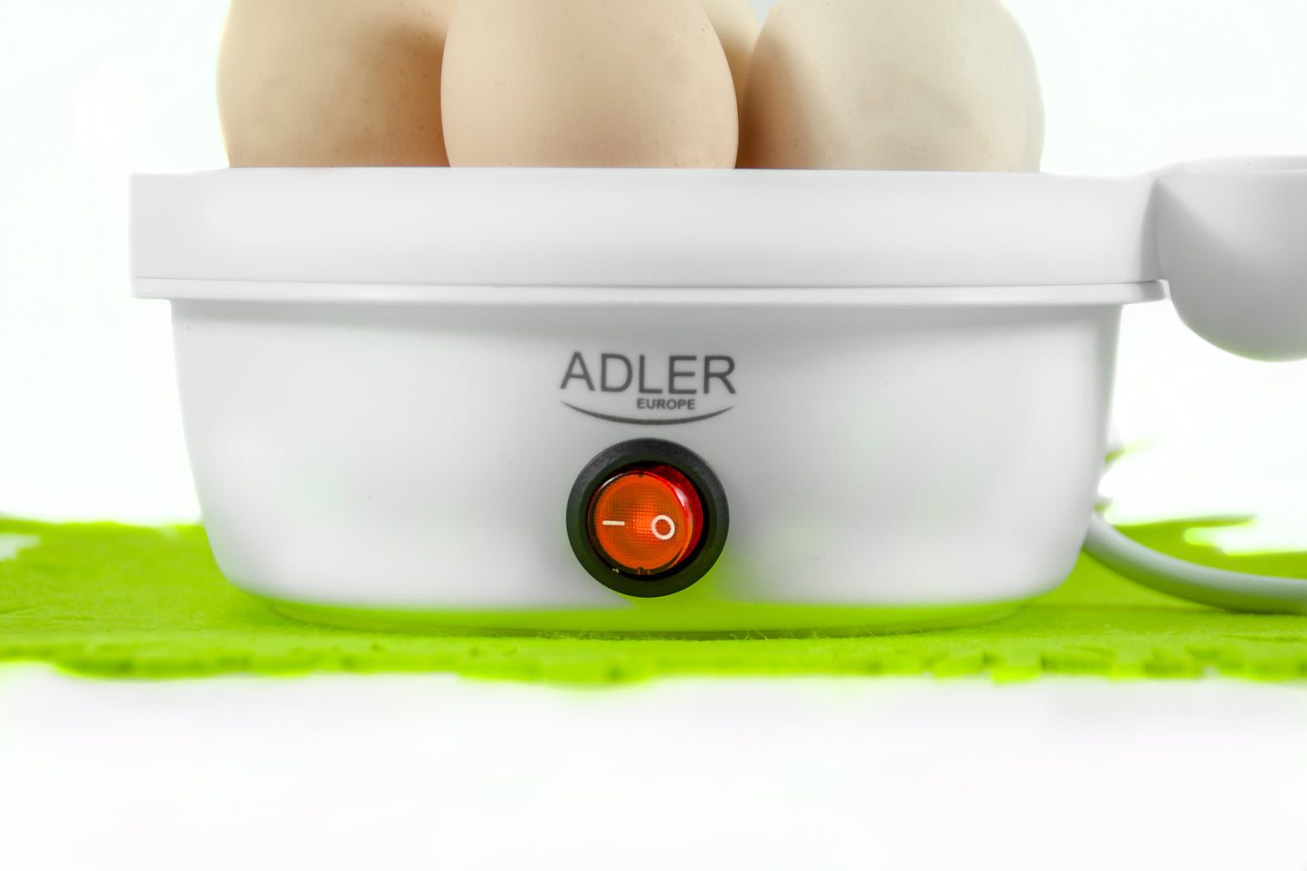 Fierbator de oua, 450 W, 7 compartimente, alb, Adler AD4459