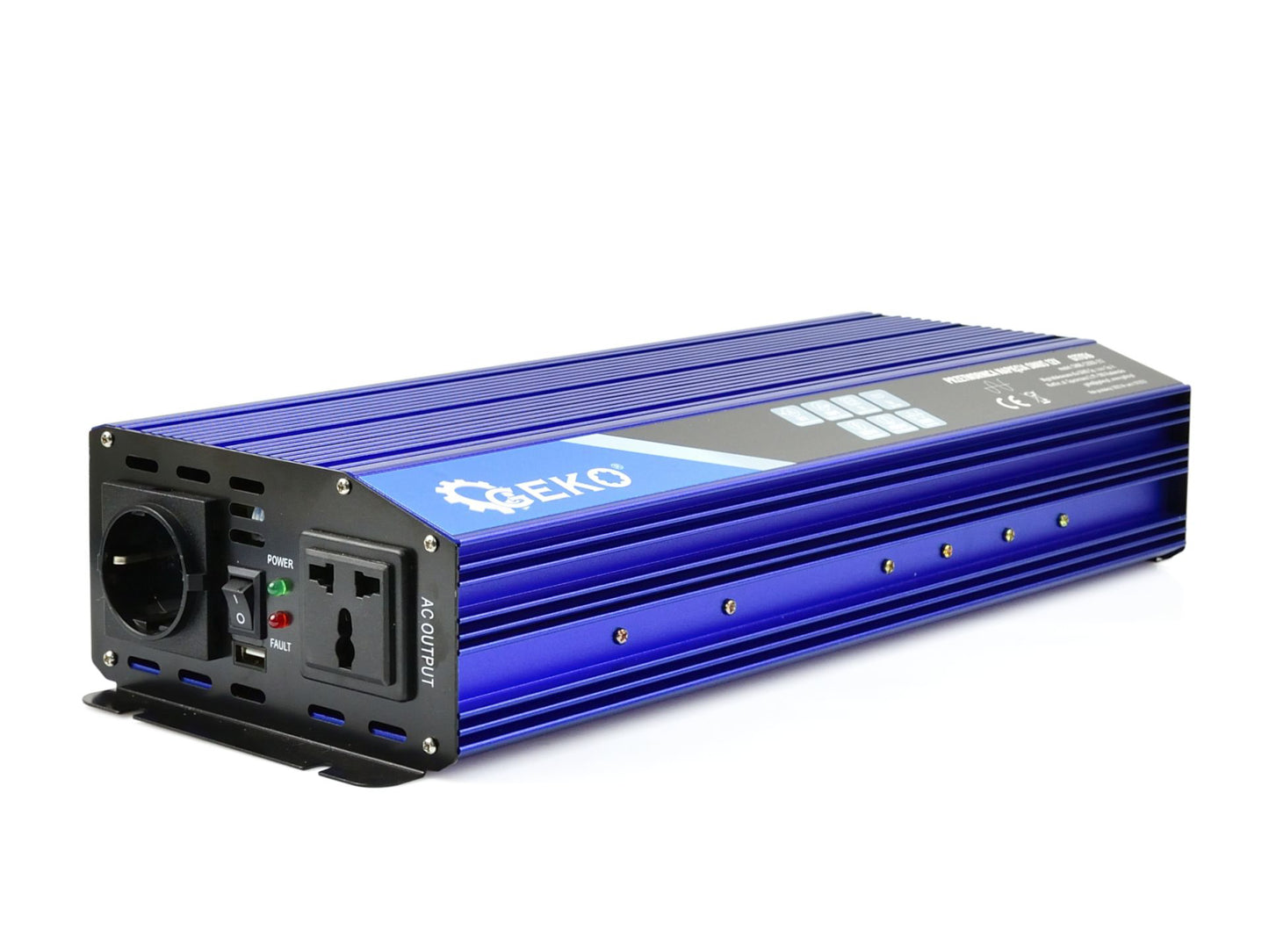 Convertor de tensiune, 12 V - 230 V, 2000 W - 4000 W, Geko G17016