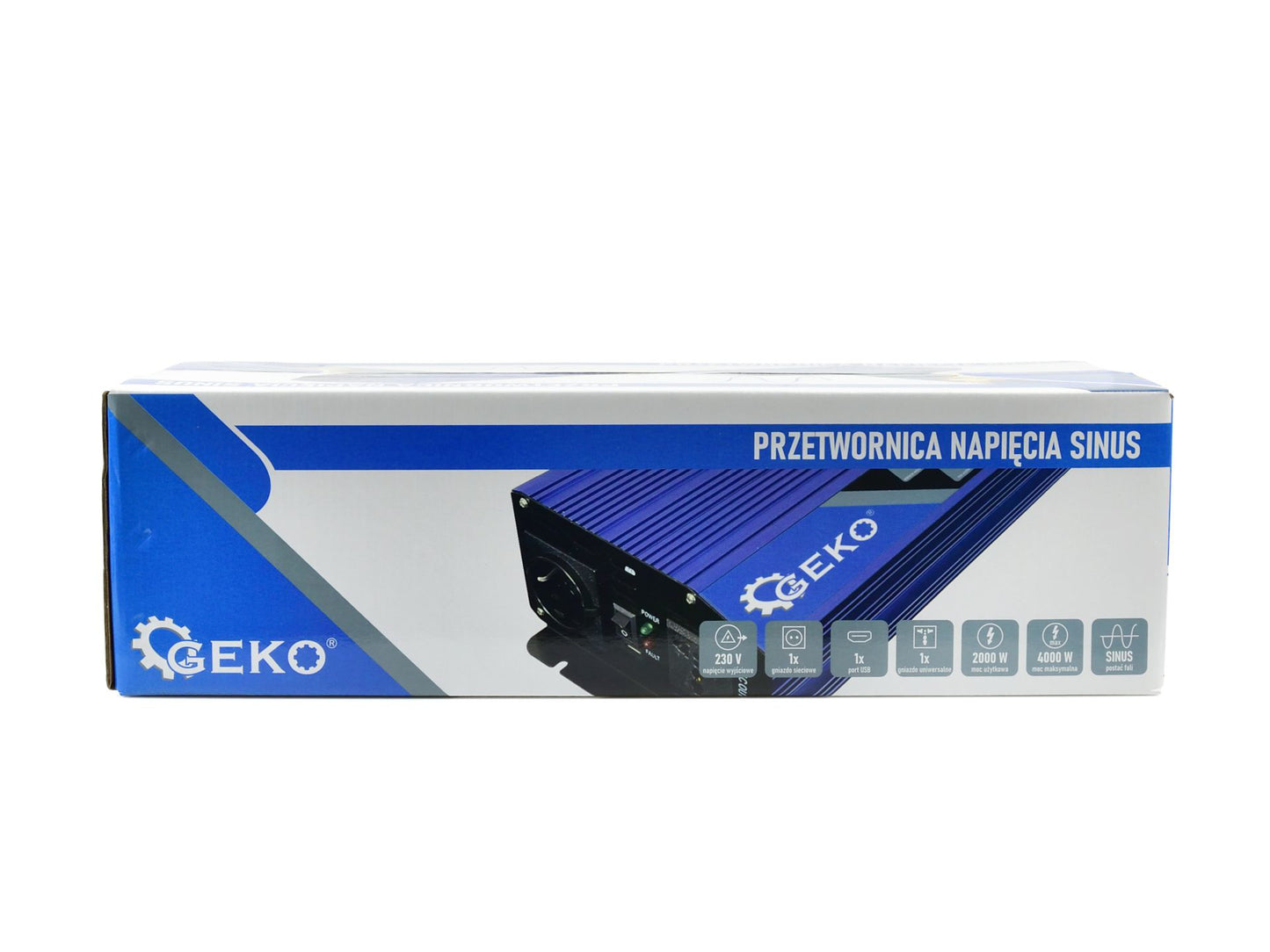 Convertor de tensiune, 12 V - 230 V, 2000 W - 4000 W, Geko G17016
