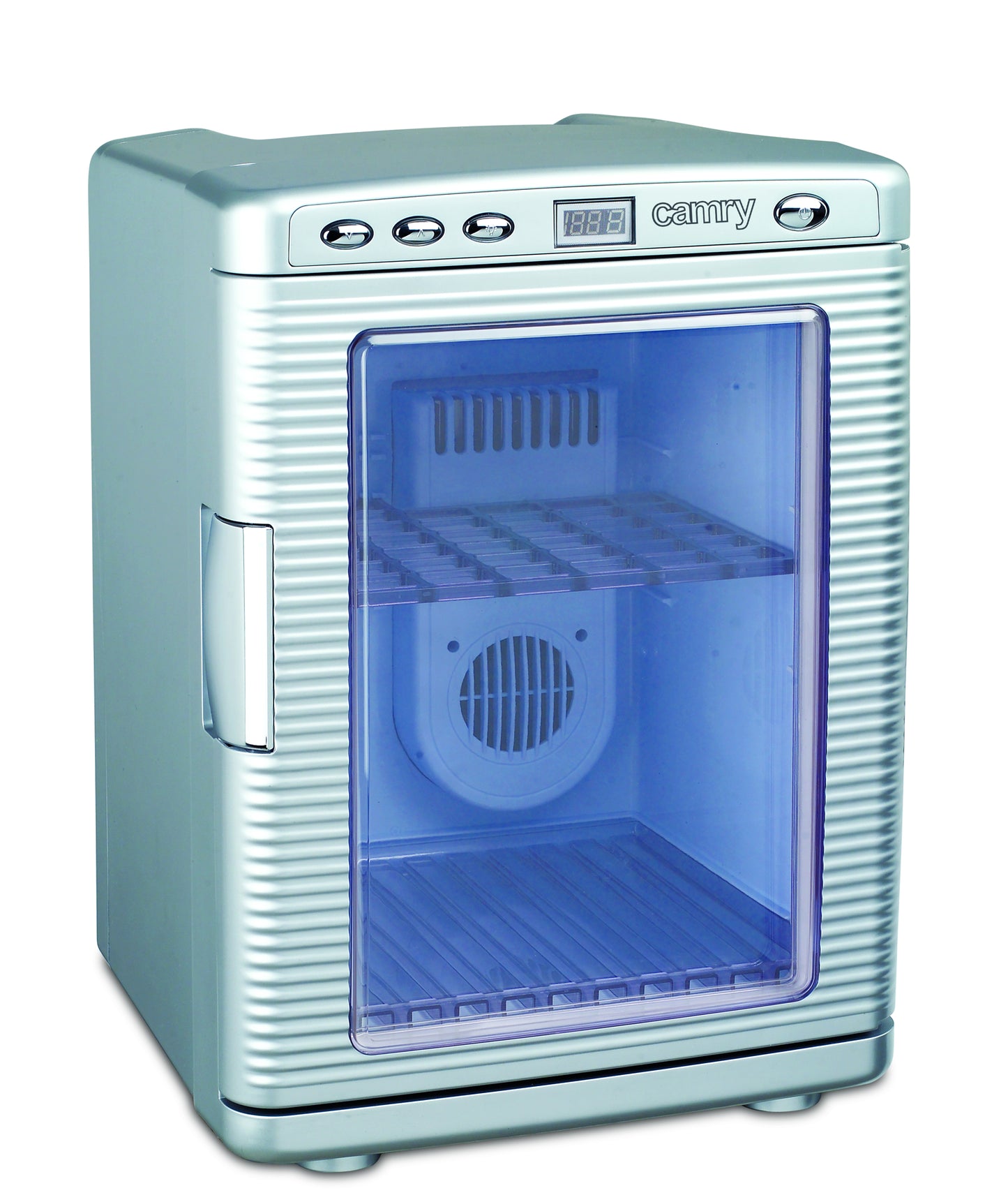 Mini frigider portabil, 20 l, alimentare 220 V si auto 12 V, argintiu, Camry CR8062
