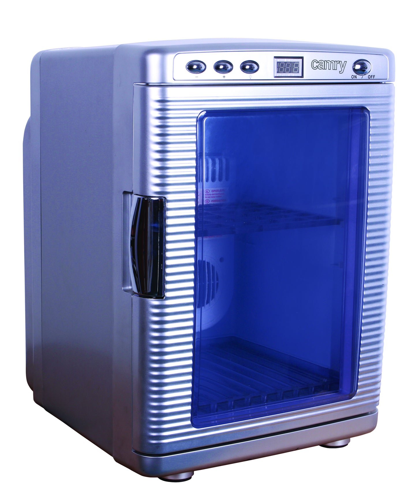 Mini frigider portabil, 20 l, alimentare 220 V si auto 12 V, argintiu, Camry CR8062