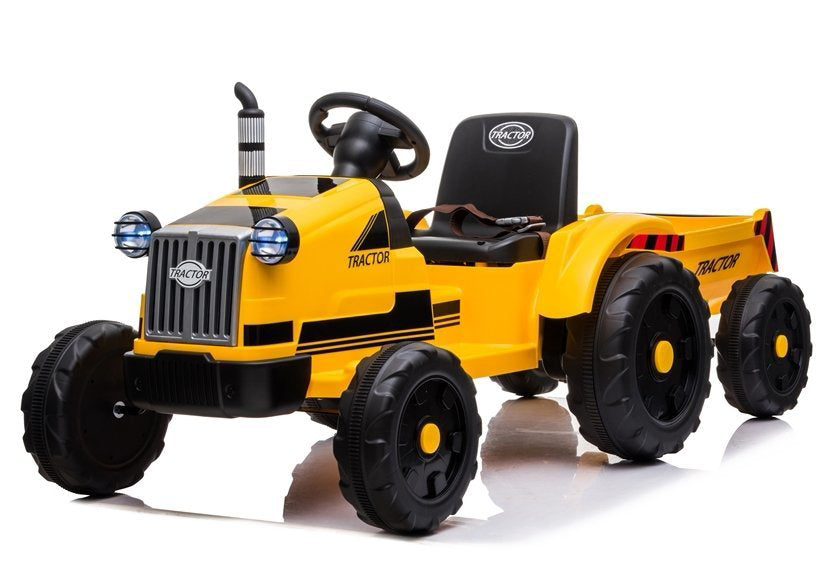 Tractoras electric cu remorca CH9959, galben, Lean 5330