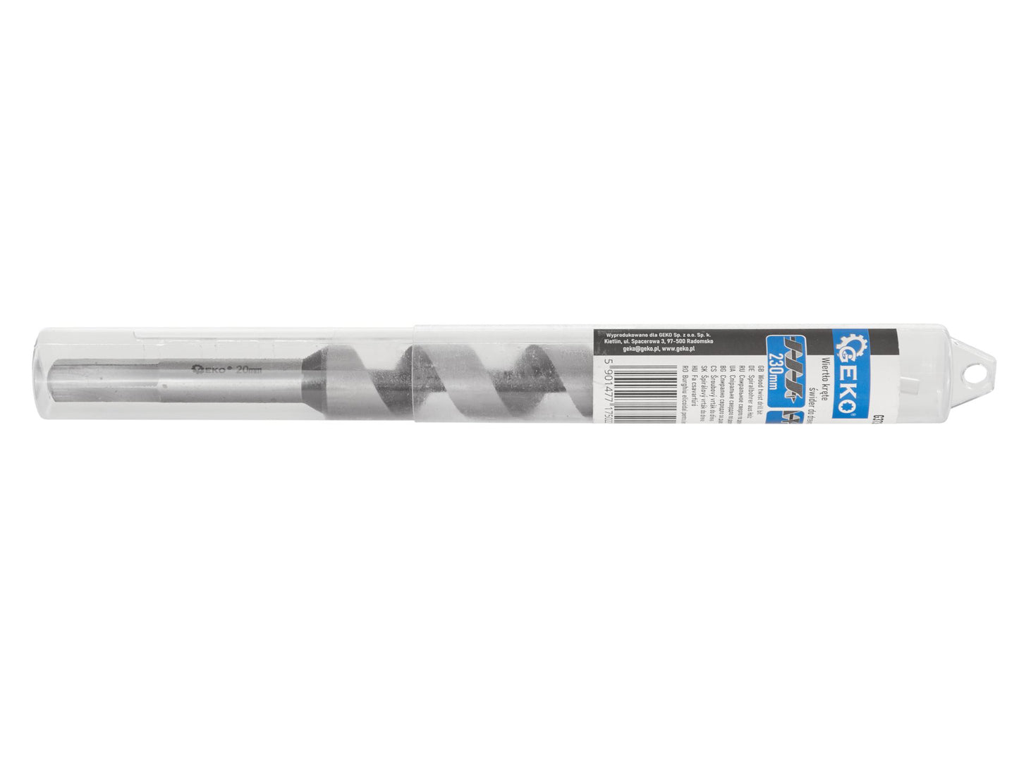 Burghiu elicoidal pentru lemn, 20 x 230 mm, Geko G37366
