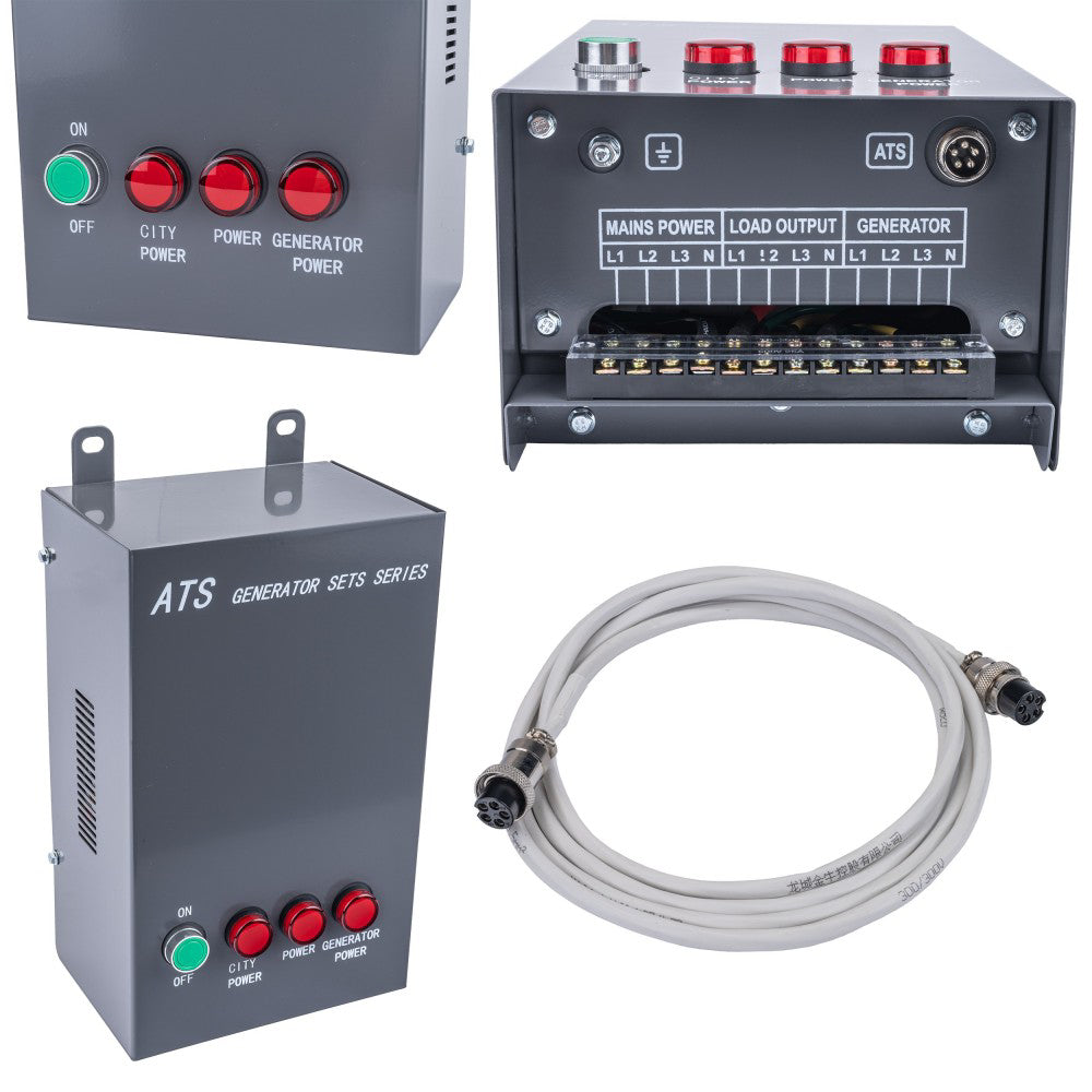 Generator de curent pe motorina PM-AGR-18000MD, 18 kW, 230 V / 400 V, 12 V, Powermat PM1227