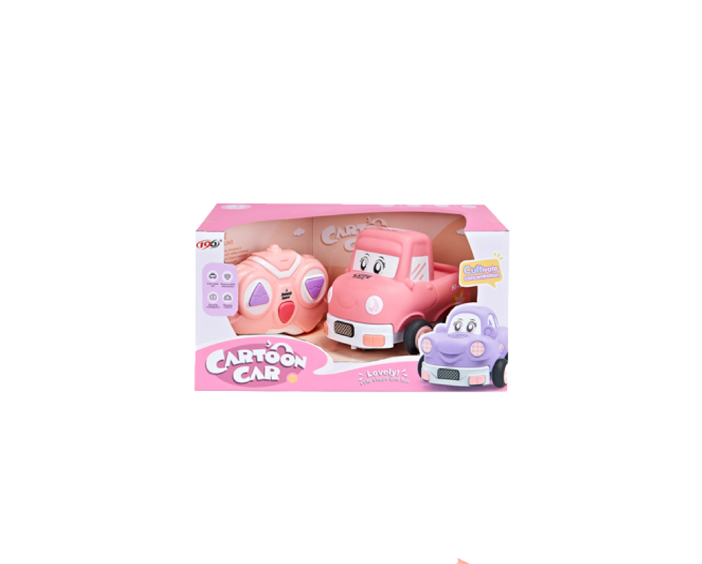 Masinuta interactiva cu telecomanda Pink Pilot 2.4 G, 13 x 10 x 10 cm, Lean 11726