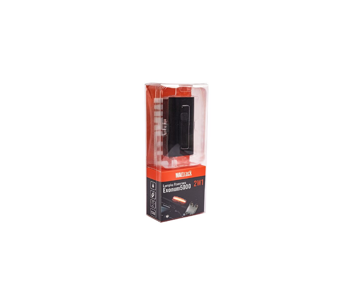 Lumina LED fata / spate pentru bicicleta Exonum 5000 2 in 1, MalTrack 110425