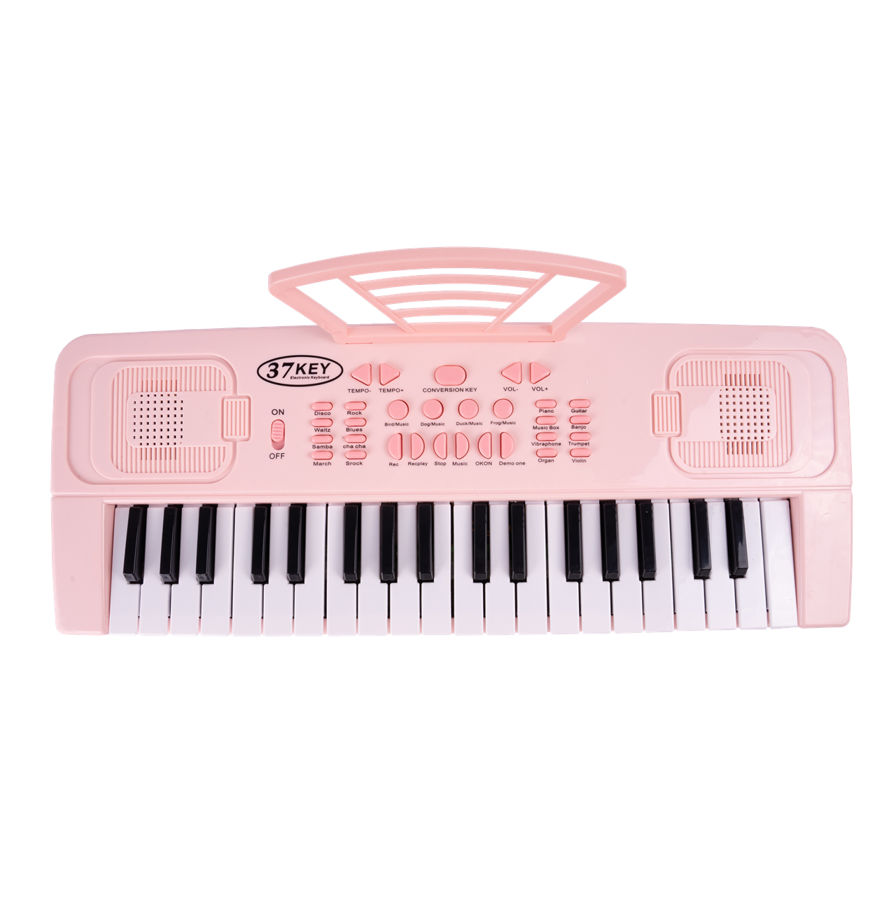 Orga cu microfon, 37 clape, roz, MalPlay 110326
