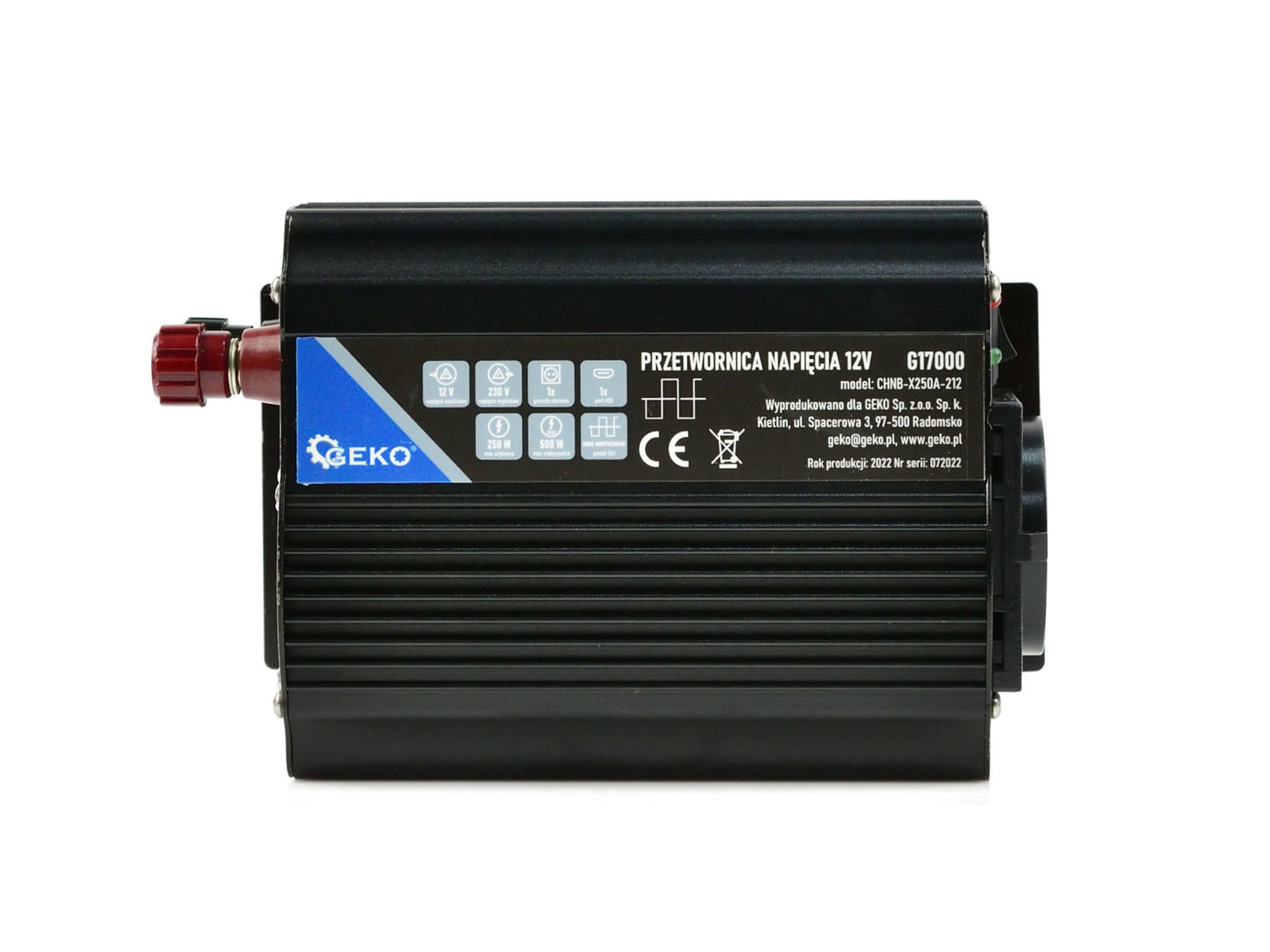 Convertor de tensiune 12V-230V 250/500W, GEKO G17000