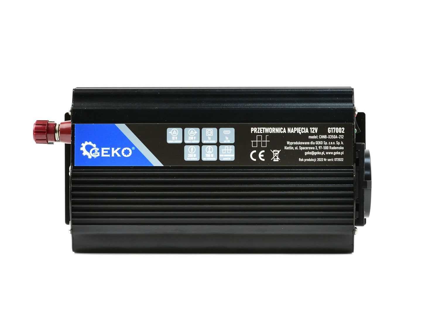 Convertor de tensiune 12V/230V 350/700W, Geko G17002