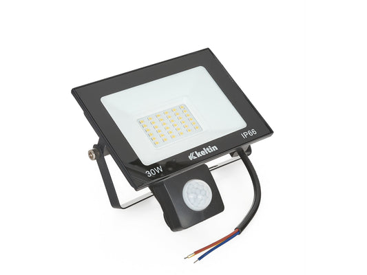 Proiector LED cu senzor de miscare, 30 W, 2700K, Keltin K02012
