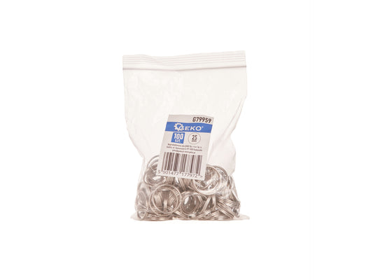 Set inele breloc, 25 mm, 100 elemente, Geko G79959