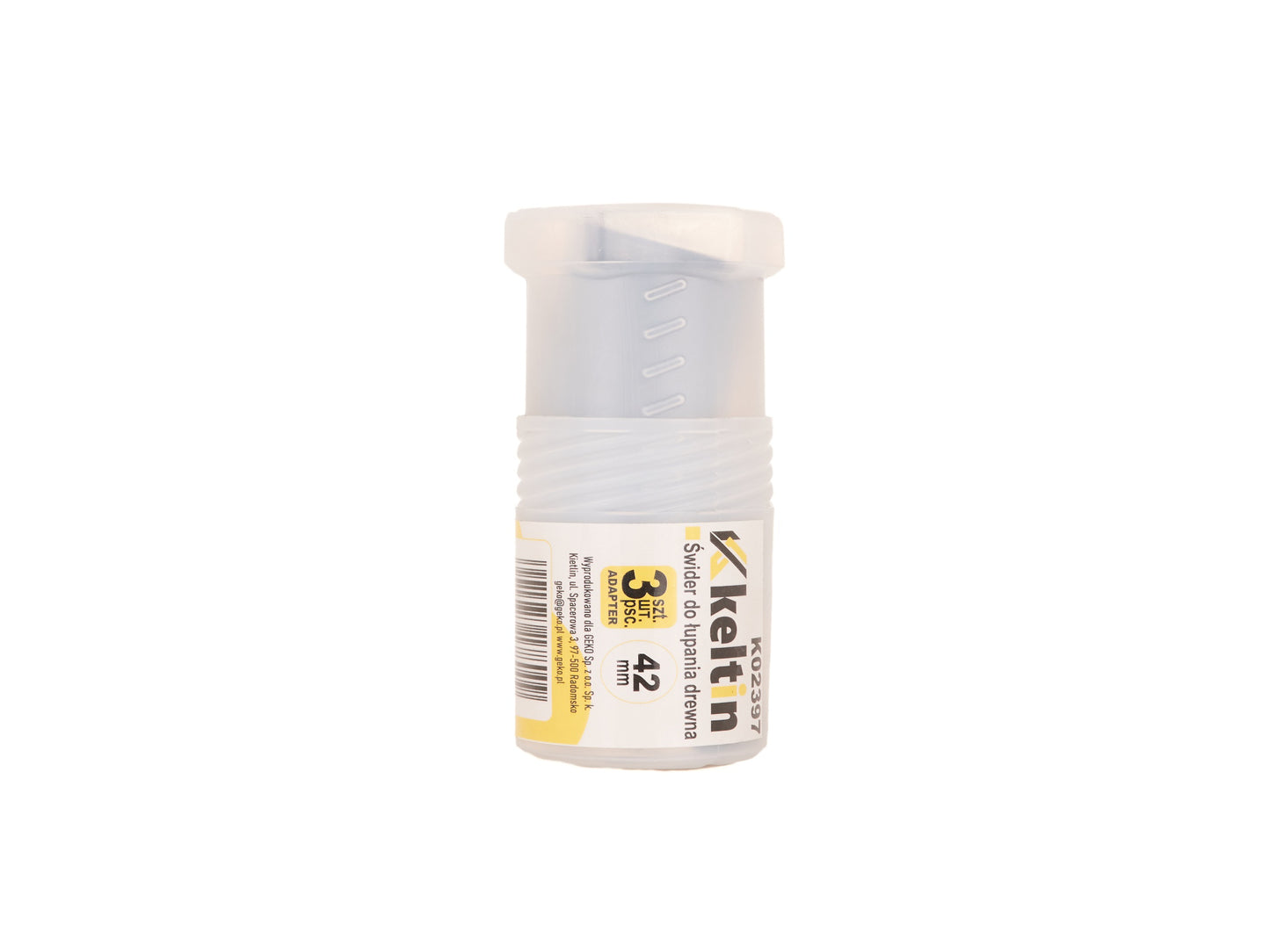 Set burghiu tip melc pentru lemn, 3 adaptoare, 42 mm,  Keltin K02397