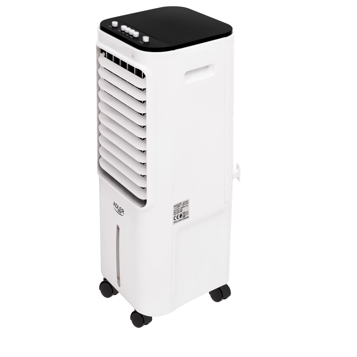 Aparat de aer conditionat 3 in 1, 12 l, 350 W, 220-240 V, 50 / 60 Hz, Alb / Negru, Adler AD7913