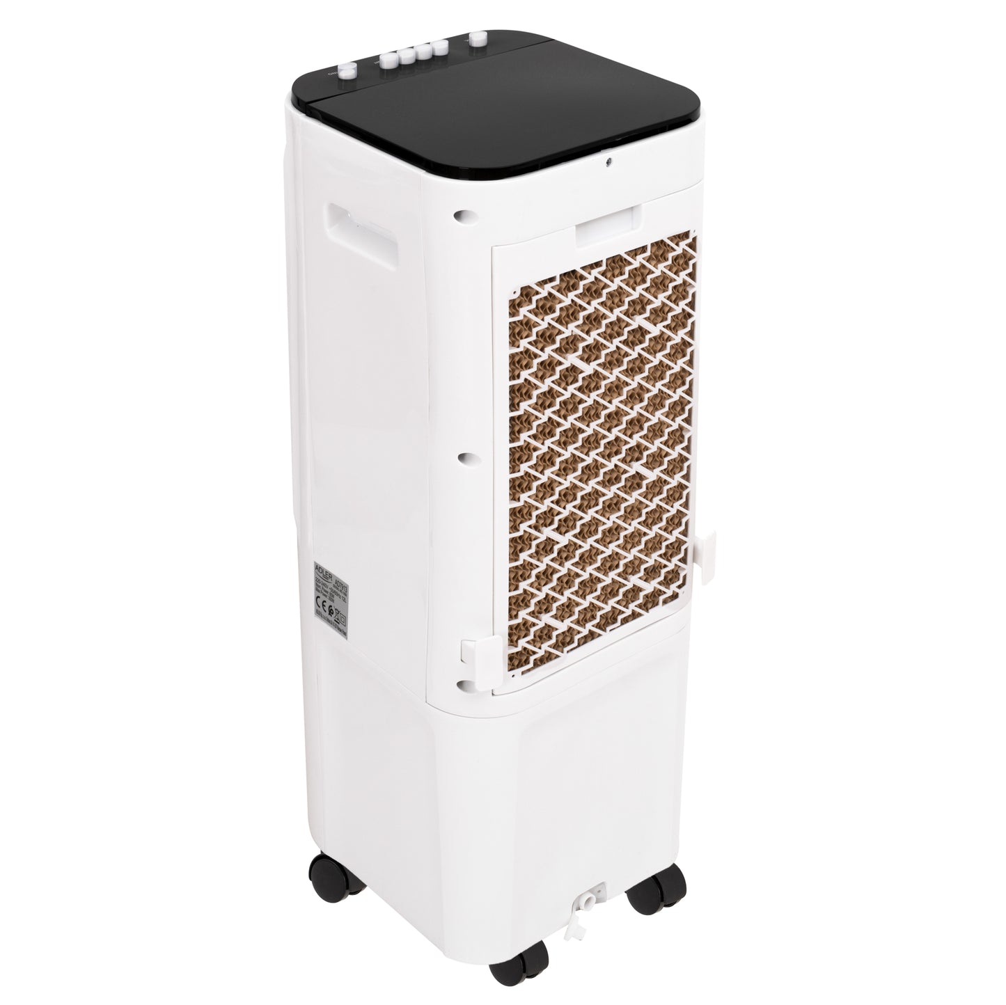 Aparat de aer conditionat 3 in 1, 12 l, 350 W, 220-240 V, 50 / 60 Hz, Alb / Negru, Adler AD7913
