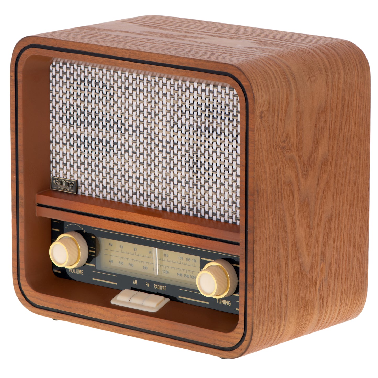 Radio retro FM / AM, Bluetooth, USB, Stereo, finisaj de lemn, Camry CR1188