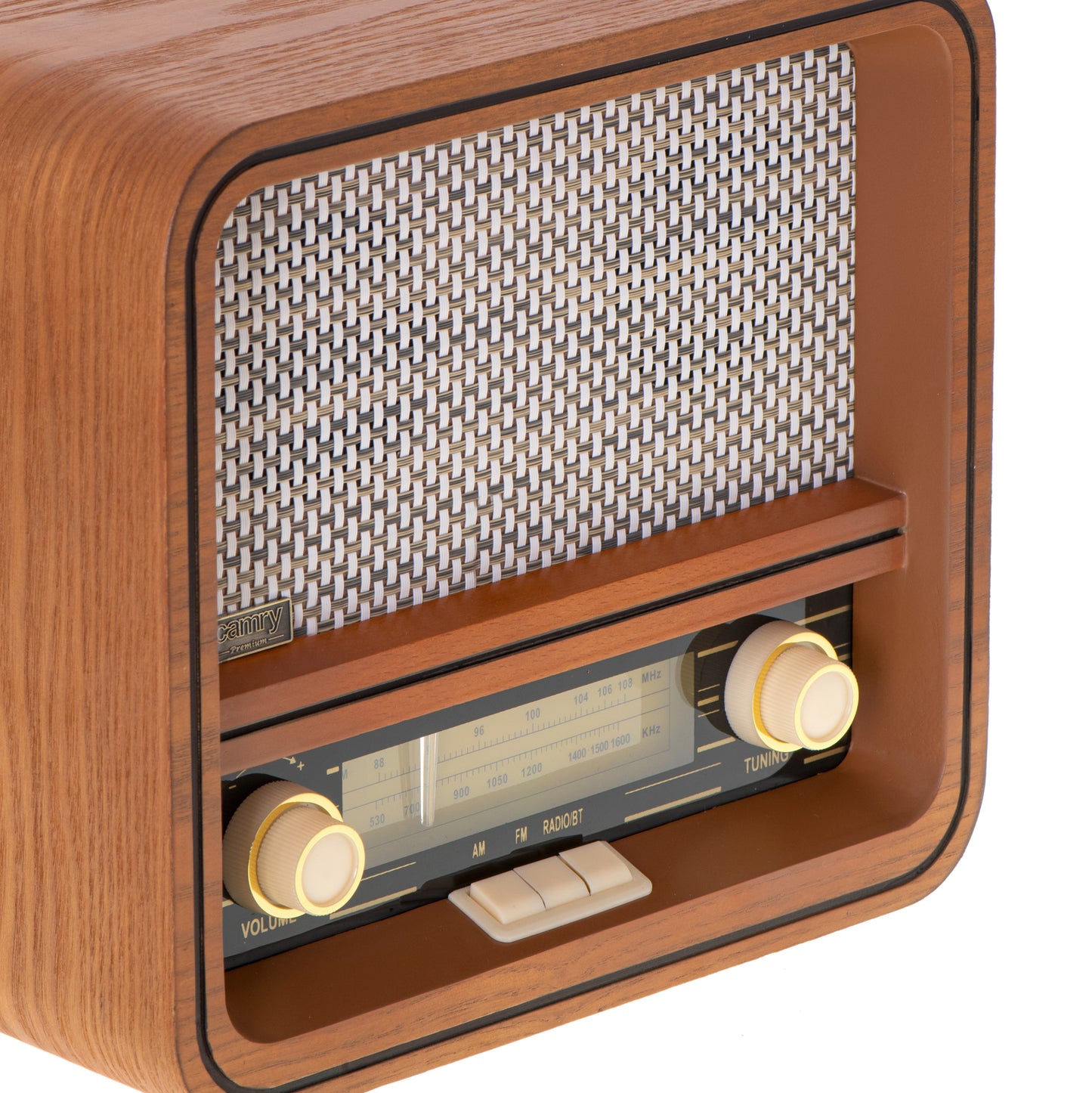 Radio retro FM / AM, Bluetooth, USB, Stereo, finisaj de lemn, Camry CR1188