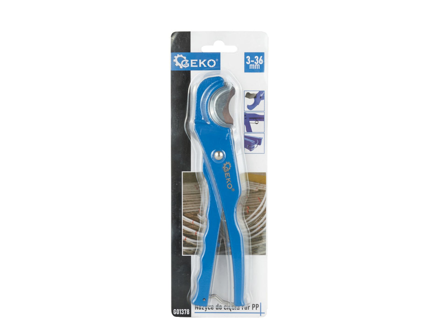 Foarfeca pentru tevi PP, 3-36 mm, Geko G01378