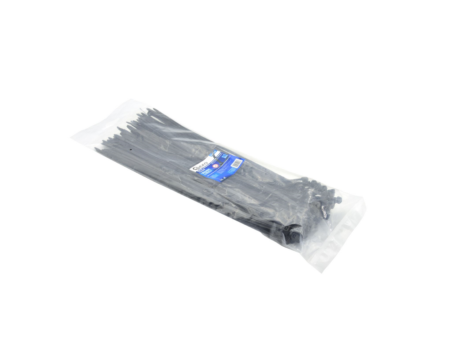Set coliere nylon, 350x4,8mm, negru, 100 elemente, Geko G17130