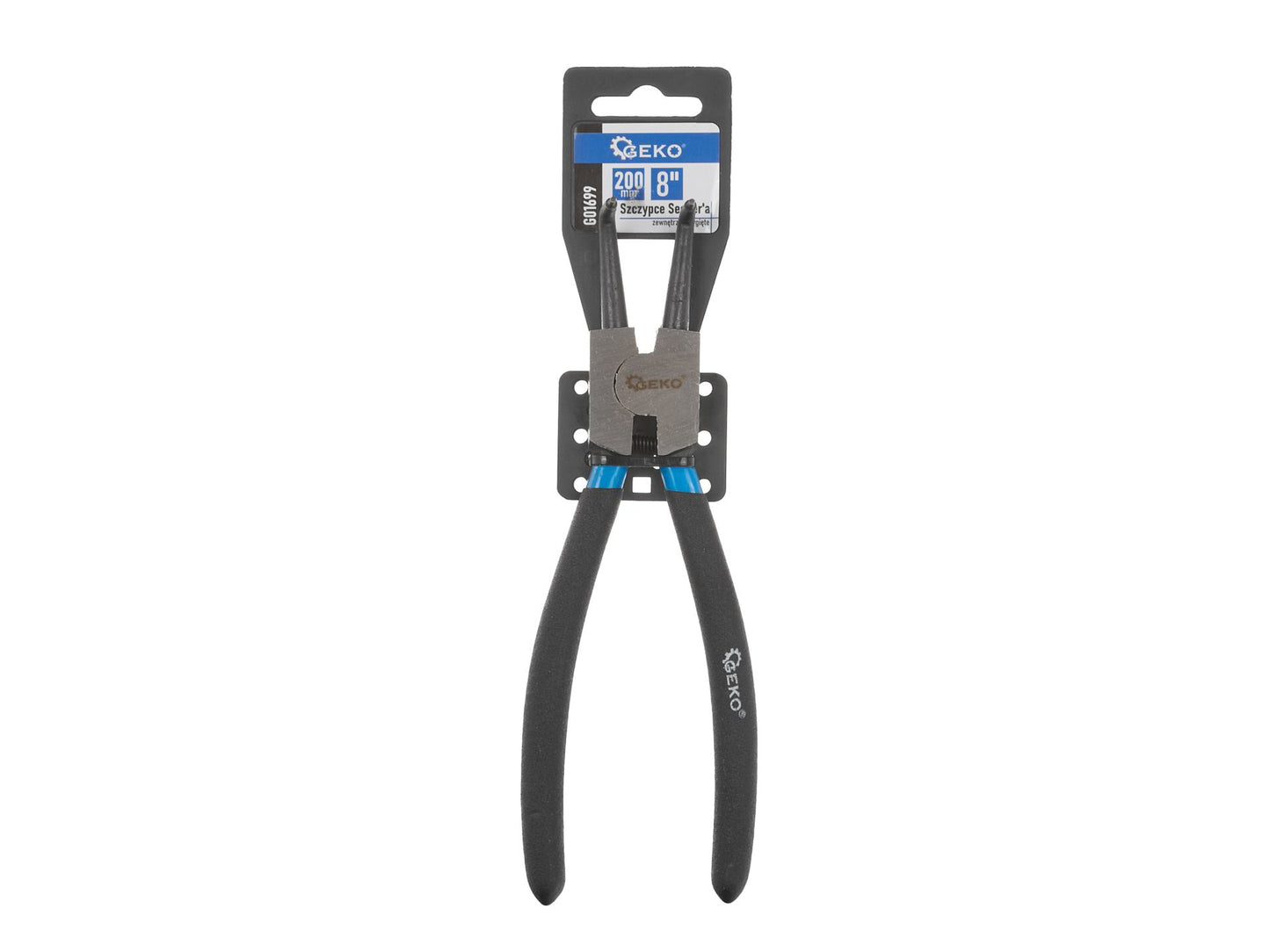 Cleste Seeger cu varf indoit pentru sigurante, 20 mm / 8", Geko G01699