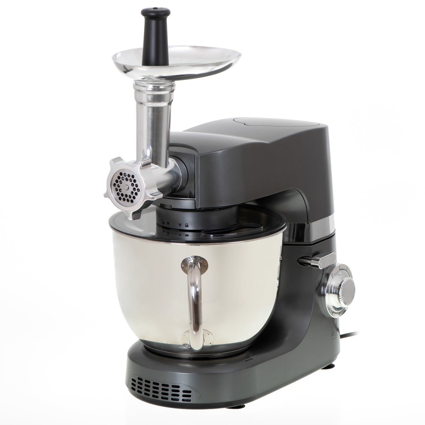 Robot de bucatarie planetar XXL 4 in 1, 2200 W, capacitate 7 l, mod Pulse, 4 functii, inox, Adler AD4221