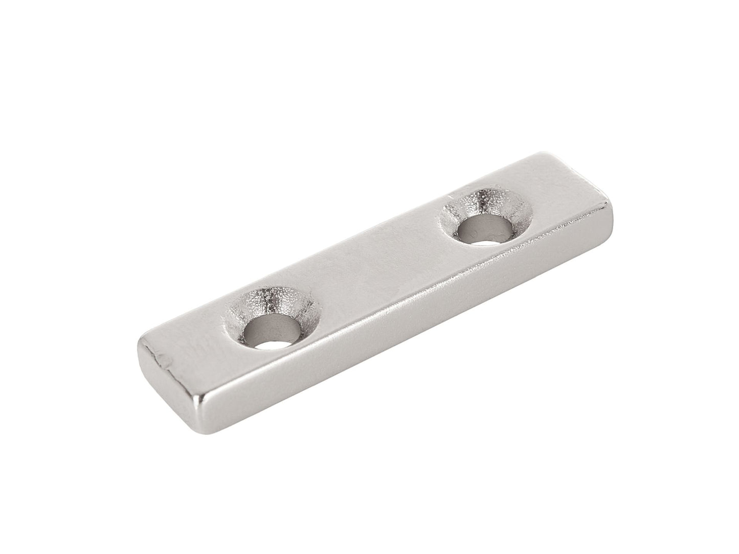 Set placuta magnetica din neodim cu ghidaj pentru surub, 40 x 10 x 5 mm, 2 elemente, Geko G02423