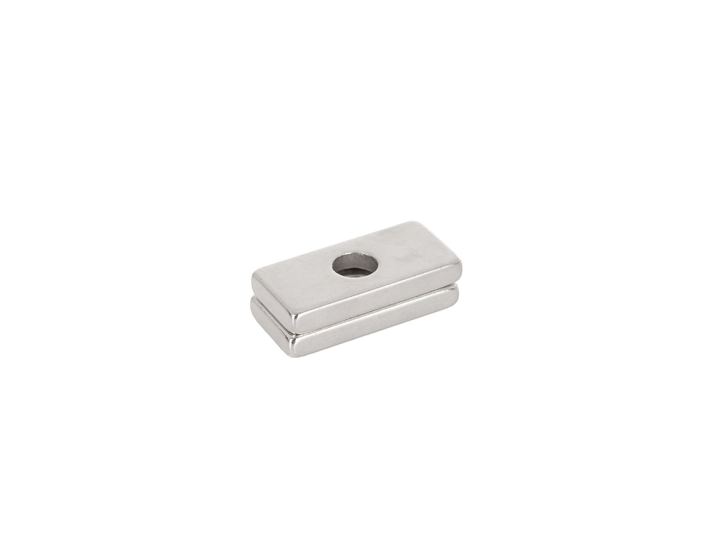 Set placuta magnetica din neodim cu ghidaj pentru surub, 20 x 10 x 3 mm, 2 elemente, Geko G02422